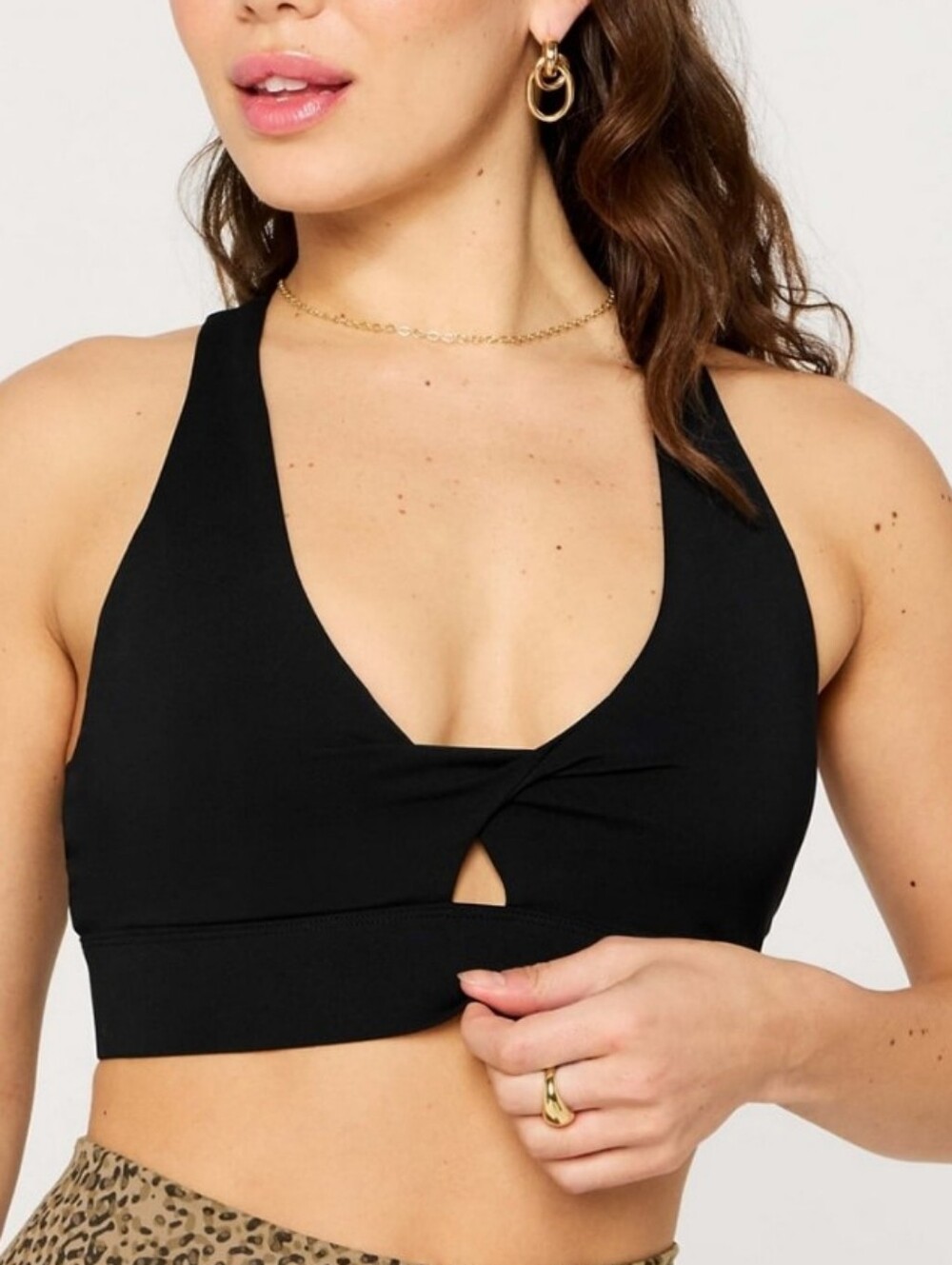 Fabeletics Oasis Twist Medium Impact Sports Bra